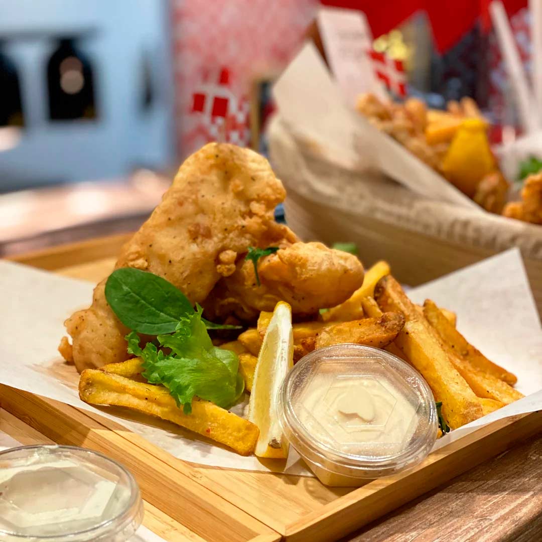 Frokost og aftensmad hos Den heldige fisker i City2, Taastrup - Fish & Chips
