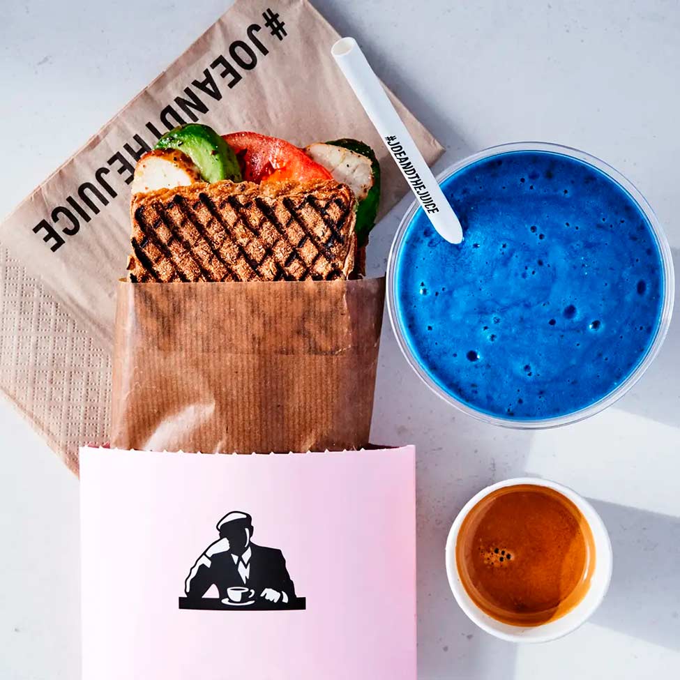 Bestil sprøde, lækre sandwiches hos Joe & The Juice i Taastrup. 