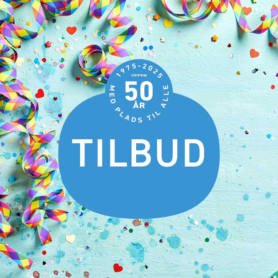 City2 50 års jubilæum – Gode tilbud og fejring i hele centret City2 fejrer 50 års jubilæum med vilde tilbud og festlig stemning i butikkerne